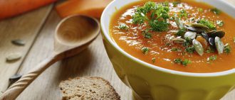 Roasted pumpkin apple soup is a healthier meal option for you around the holidays.