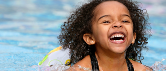 girl swimming