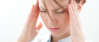 girl with bad headache