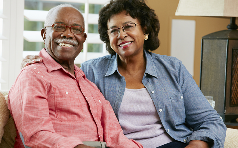 older couple with glasses