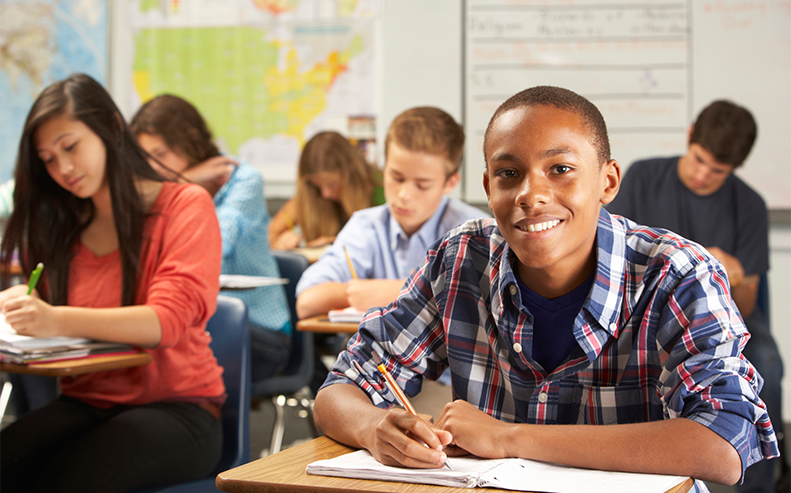 Students in classroom