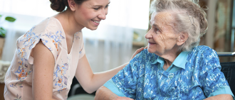 woman and caregiver