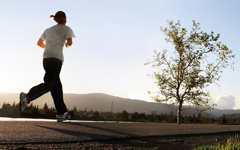 woman running