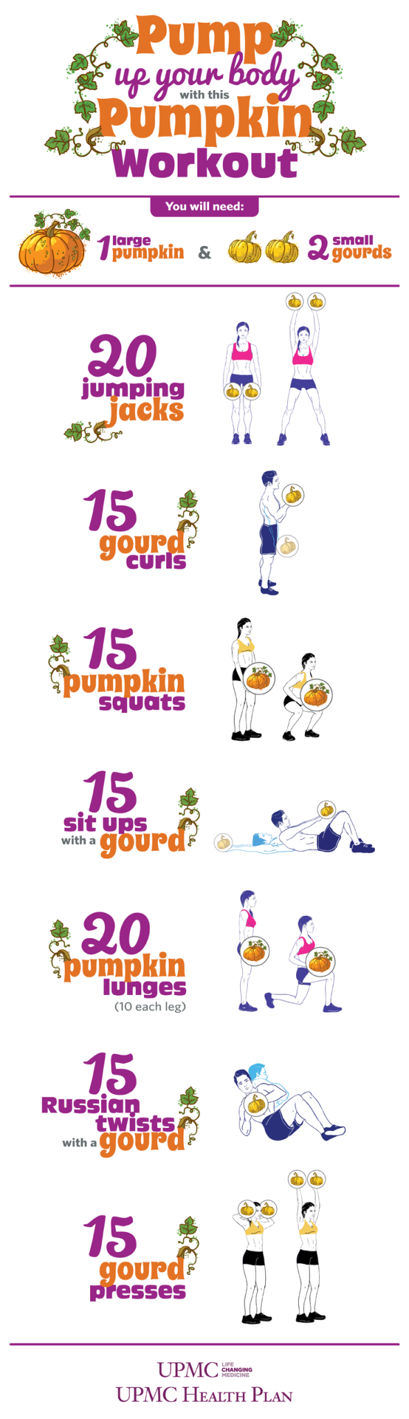 Pumpkin Workout Pump up your body with this pumpkin workout!