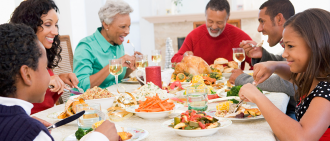 family at thanksgiving
