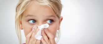 girl with tissue