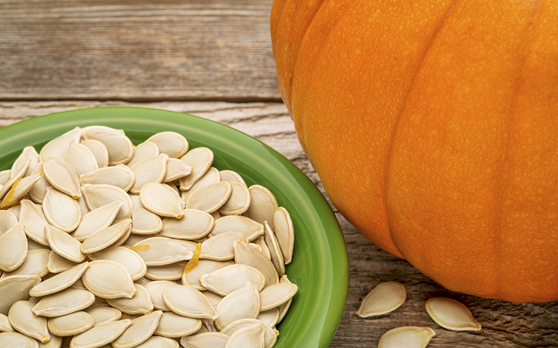 pumpkin and seeds