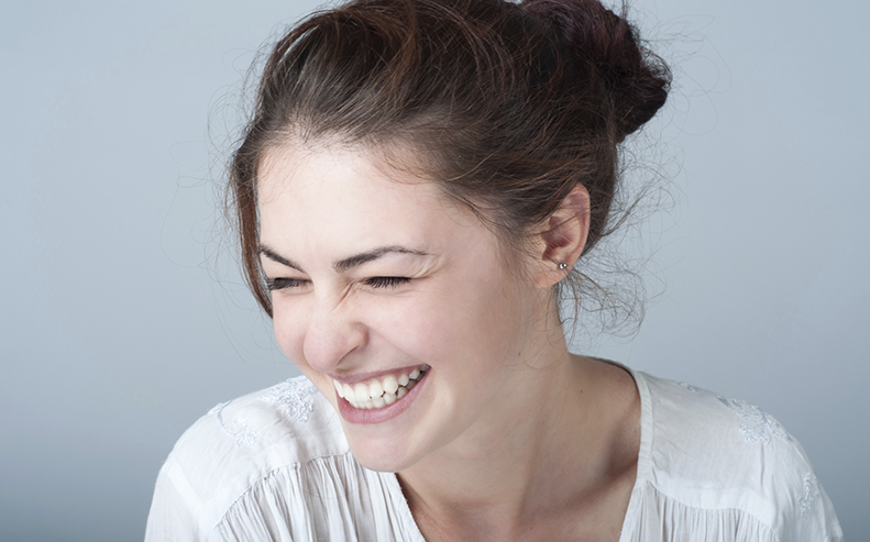 girl laughing