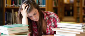 girl studying