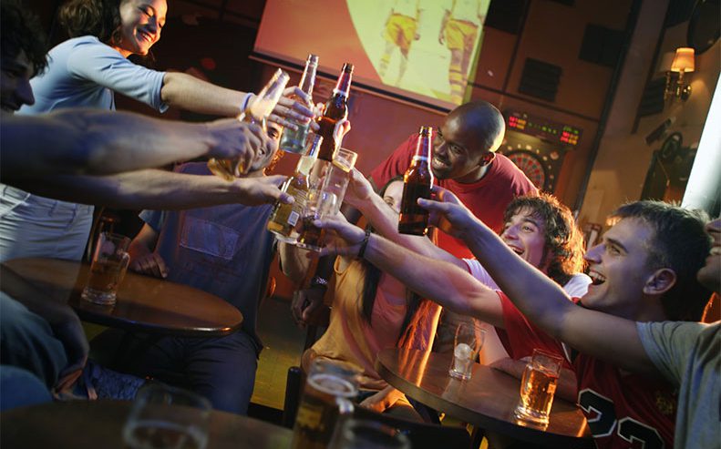 alcohol at party