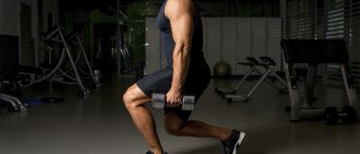 lunges with weights