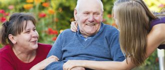 elderly man in wheelchair