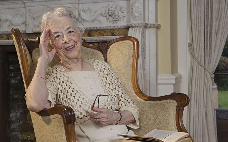 older woman in chair