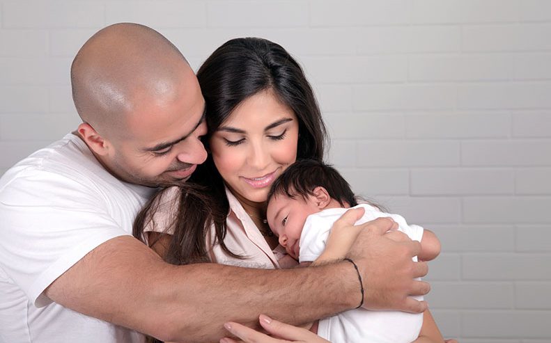 family with baby