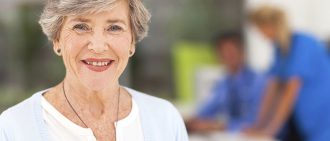 senior woman smiling