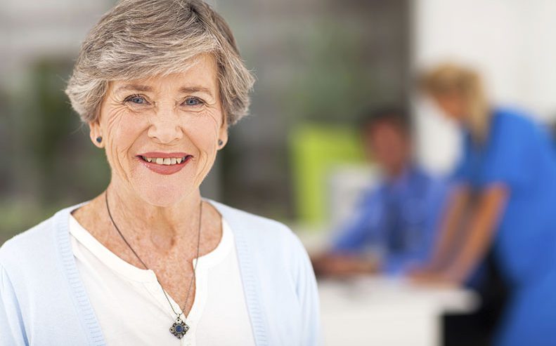 senior woman smiling