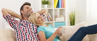 couple smiling