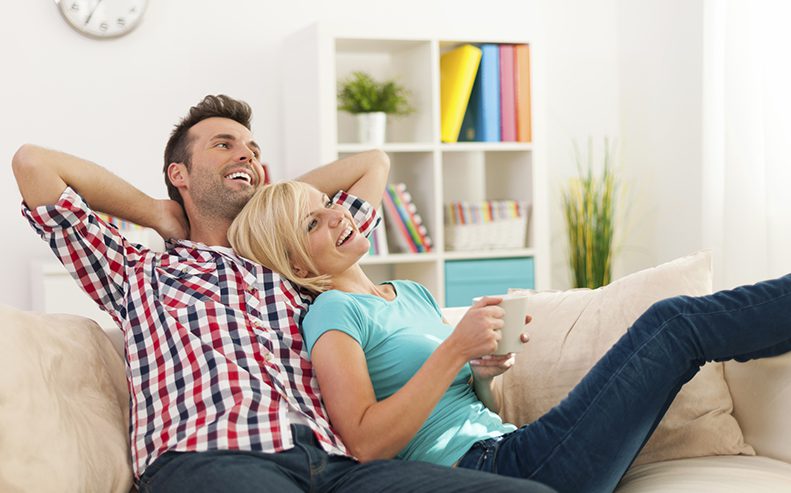 couple smiling