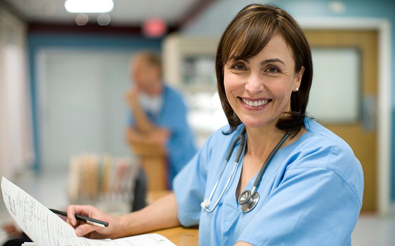 smiling nurse
