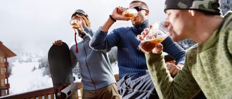 drinking outside cold
