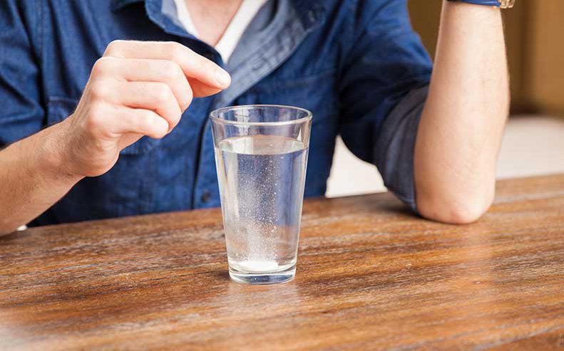indigestion relief with anti-acid tablets