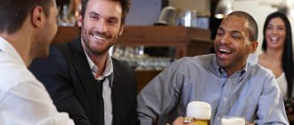 people in bar