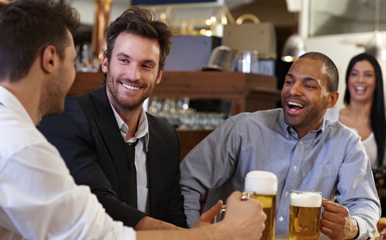 people in bar