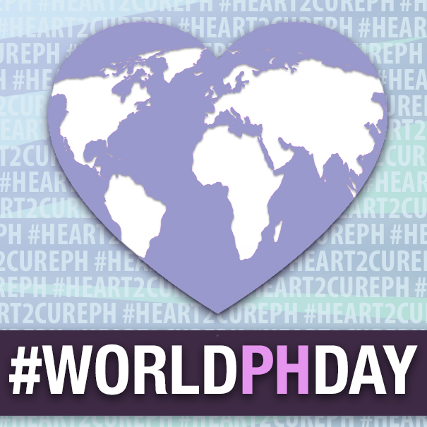Earth map on heart. World health day concept