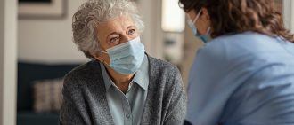 Senior Woman in Facemask