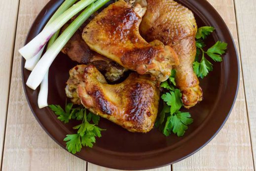 Roasted chicken wings