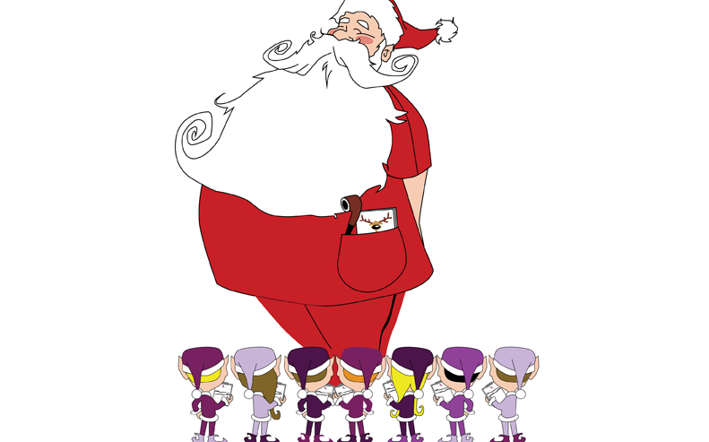 Santa's health gets a checkup