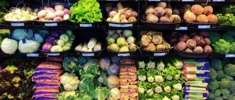 Vegetables in a Grocery store