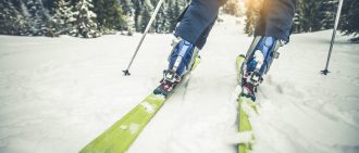 Skier on the mountain