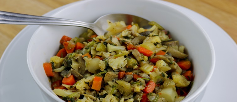 Learn how to make cauliflower stuffing