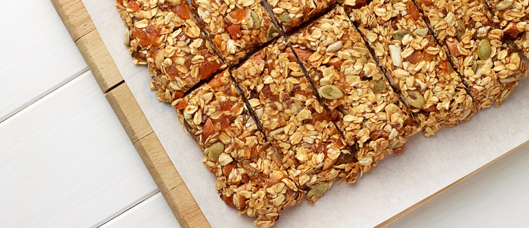 Get the recipe for these almond butter zucchini breakfast bars