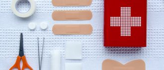 Learn what items you should pack in a first aid kit.