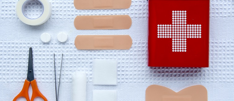 Learn what items you should pack in a first aid kit.