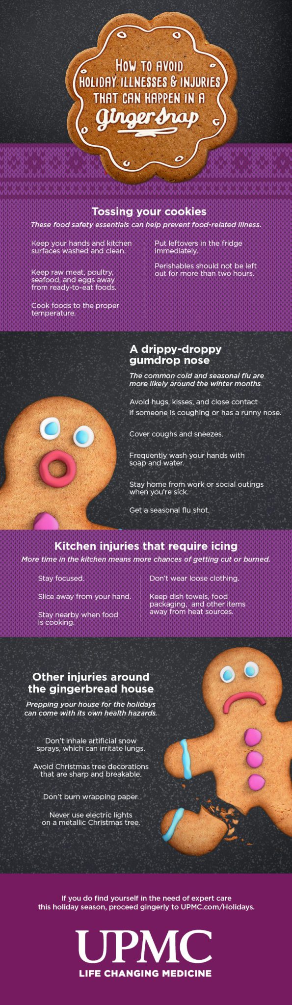 Learn how you can stay safe and avoid illness over the holidays 