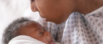 A newborn and mother