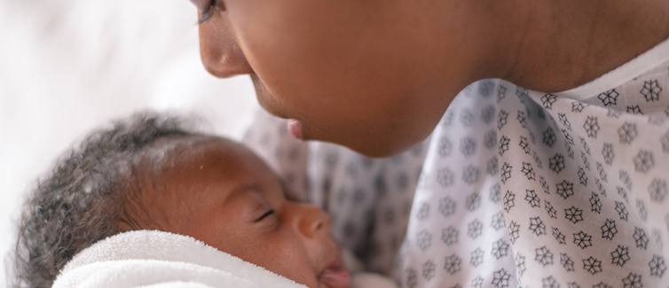A newborn and mother
