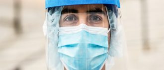 Medical Professional Wearing PPE