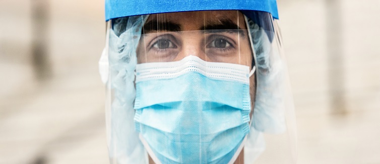 Medical Professional Wearing PPE