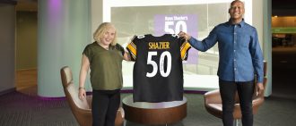 Brandi and Ryan Shazier