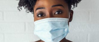 Woman Wearing Face Mask