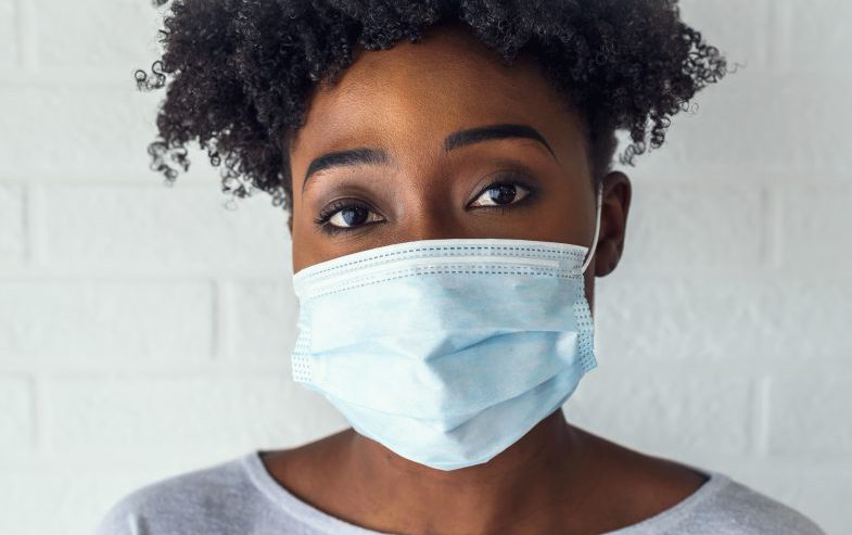 Woman Wearing Face Mask