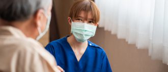 Healthcare Worker with Patient