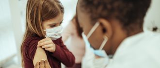 Child getting Vaccine