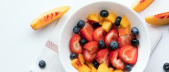 Bowl of healthy fresh berries