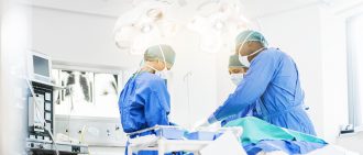 Surgeons operating