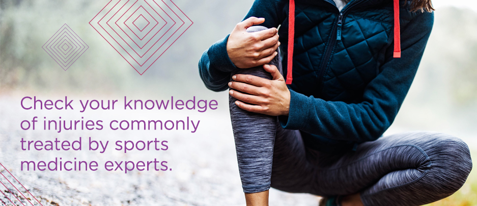 Common sports medicine injuries